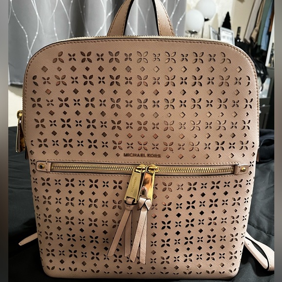 Michael Kors Pink Backpack - Picture 2 of 4